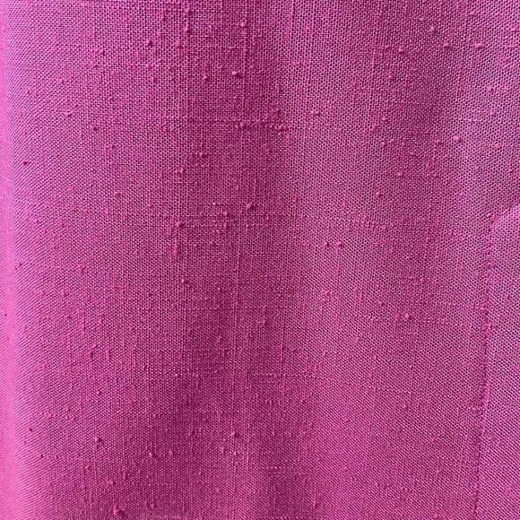 Handmade Magenta Women's Midi Linen Look Skirt. Y2K - Picture 4 of 11